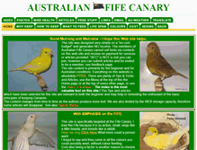 Tablet Screenshot of fifecanary.org
